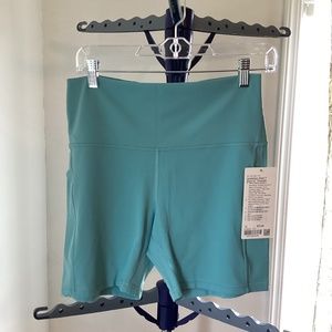 Lululemon Align short 6” pockets size 12 teal